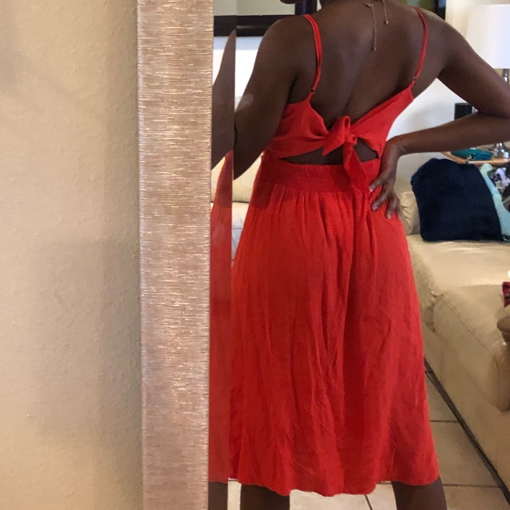 Orange maxi dress